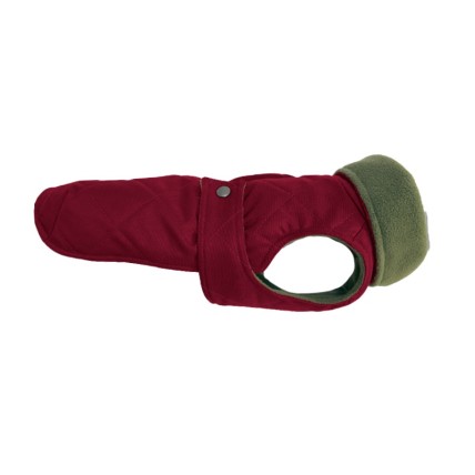 Abrigo impermeable Maxi Wine vista lateral