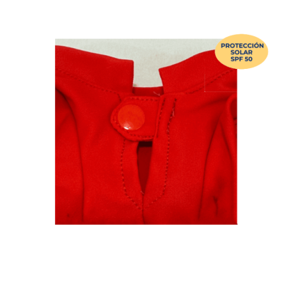 Detalle camiseta protección solar para perros