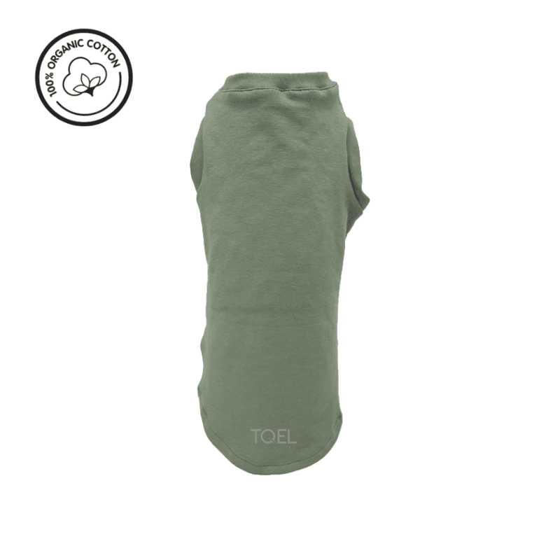 Camiseta organica verde perros