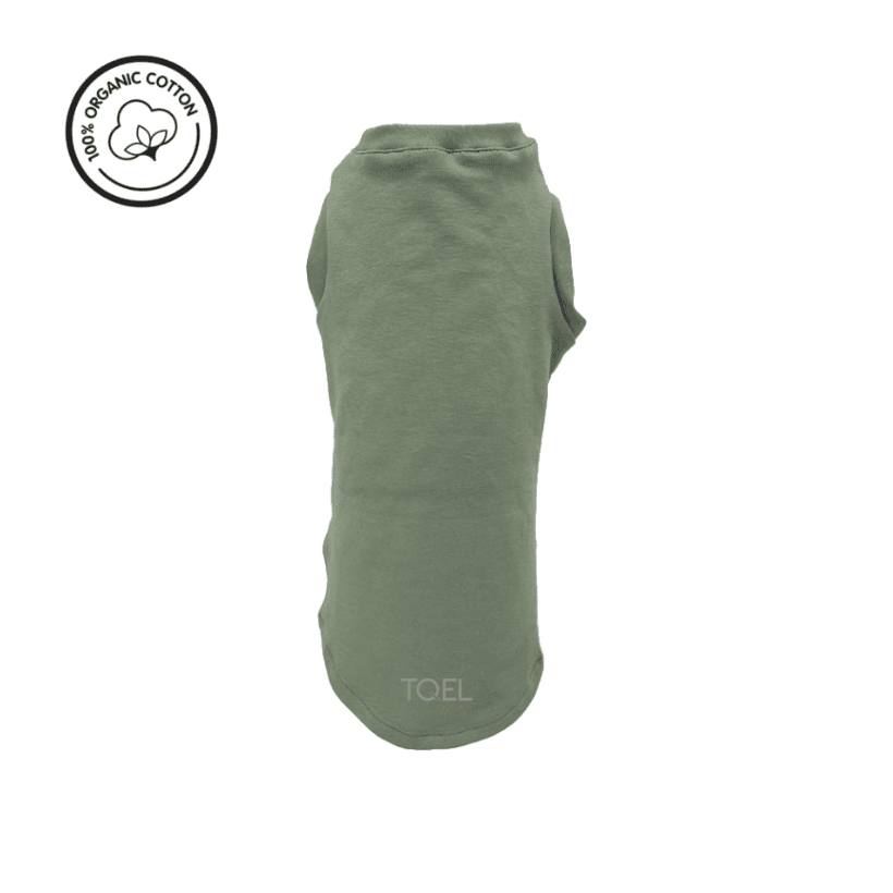 Camiseta organica verde perros