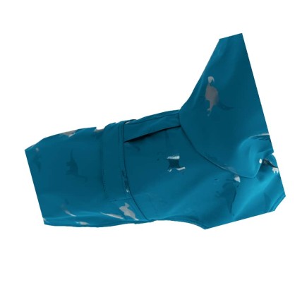 chubasquero azul para perros