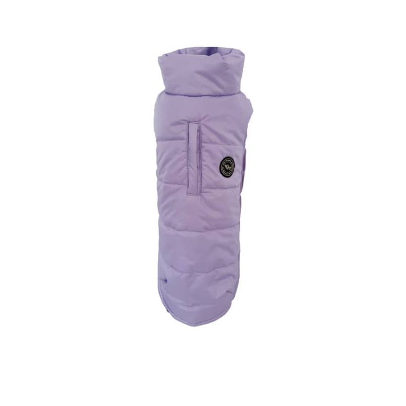Plumas para perros morado