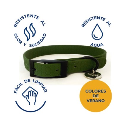 Collar para perros verde