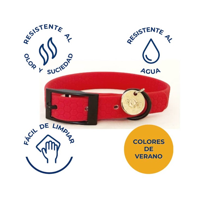 collar para perros rojo