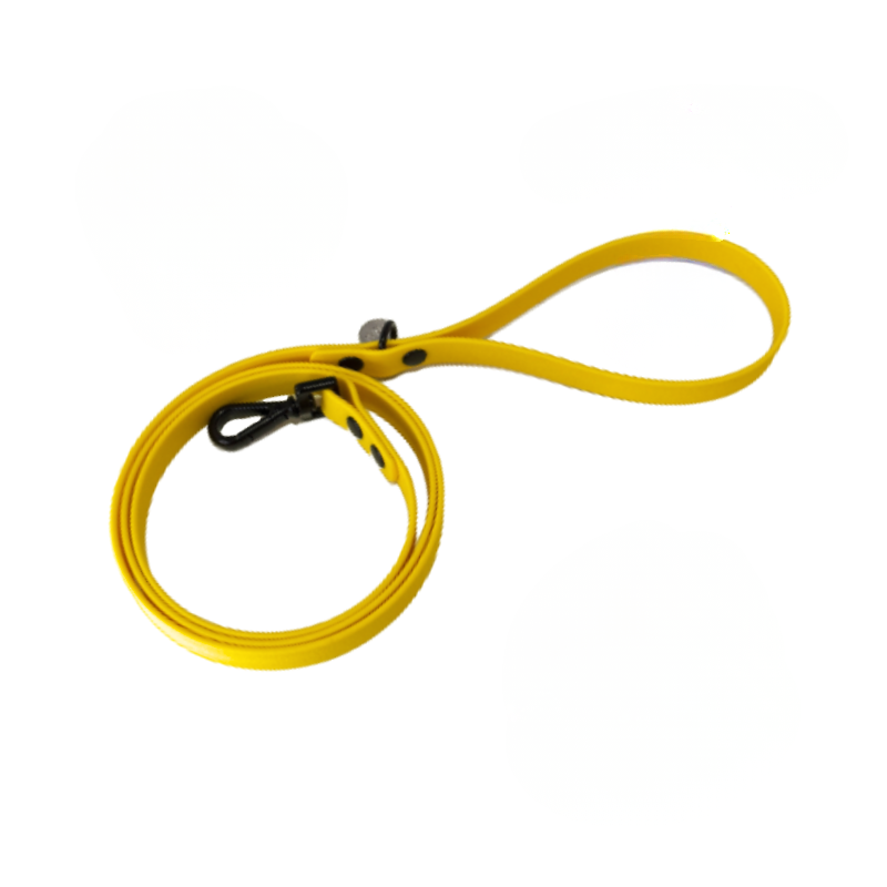 correa para perros amarilla larga