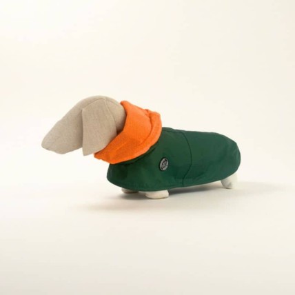Chubasquero Tintin Air Green para perros pequeños