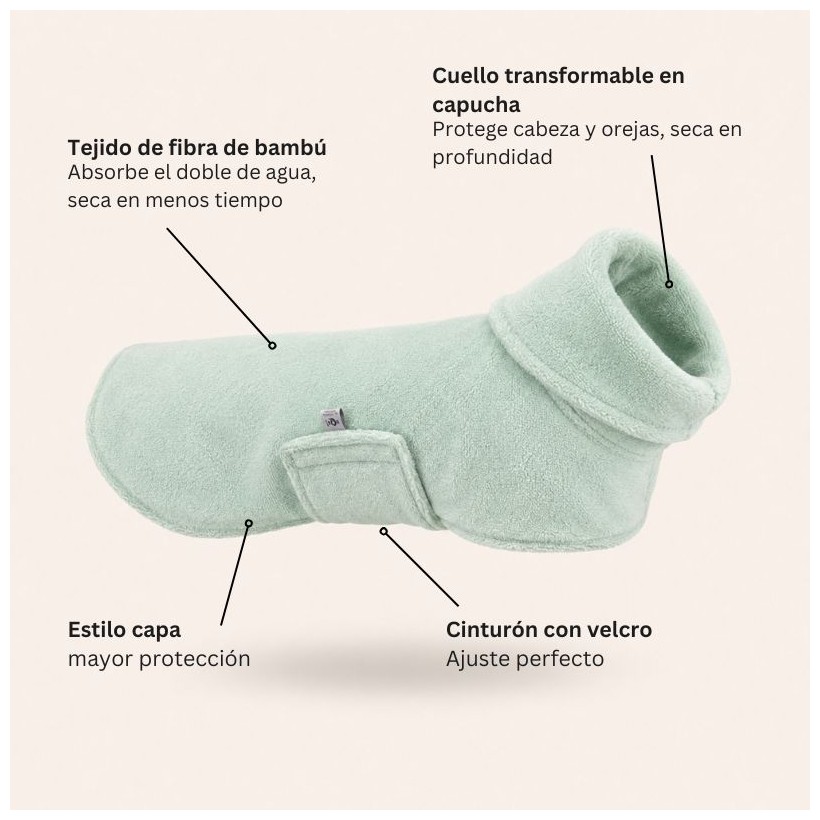 Albornoz para perros