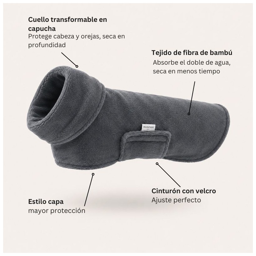 Toalla bambú para perros