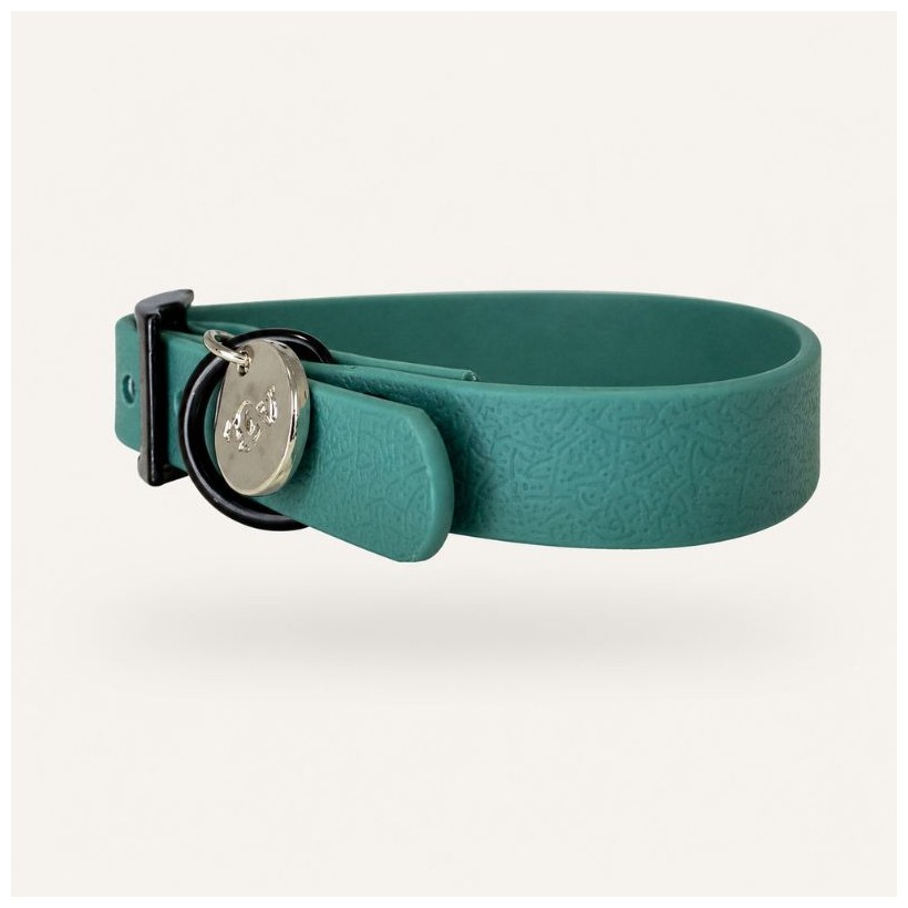 Collar impermeable para perros verde