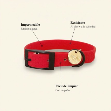 collar para perros rojo