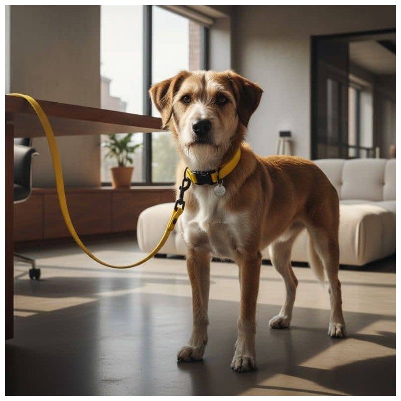 correa impermeable amarilla perros