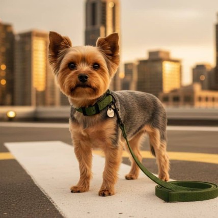 correa para perros verde