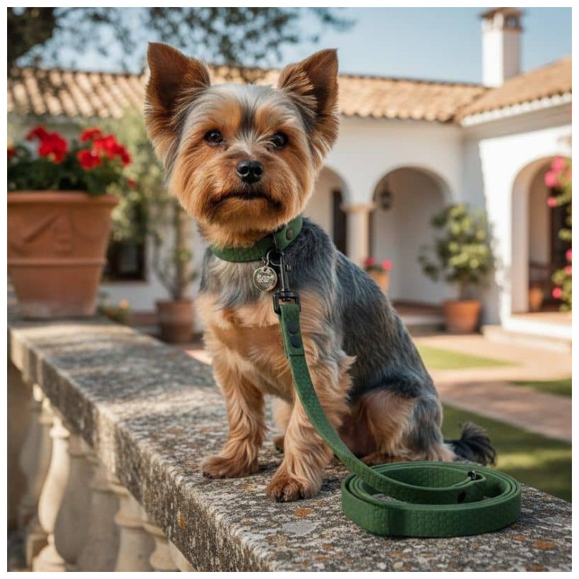 correa resistente para perros pequeños verde