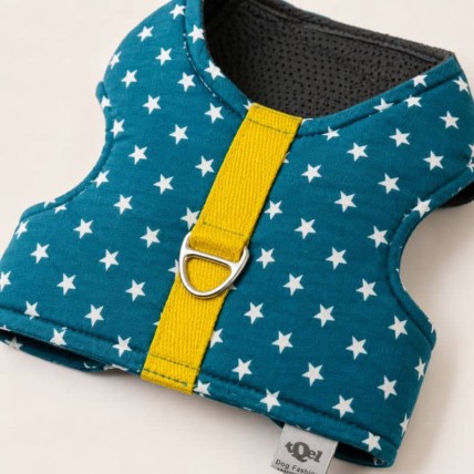 Arnés de verano Stars Petrol para teckel