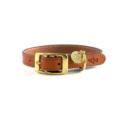 Land leather dog collar