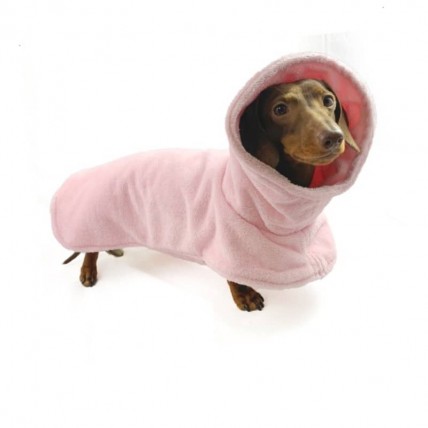 Spa Pink dog bathrobe