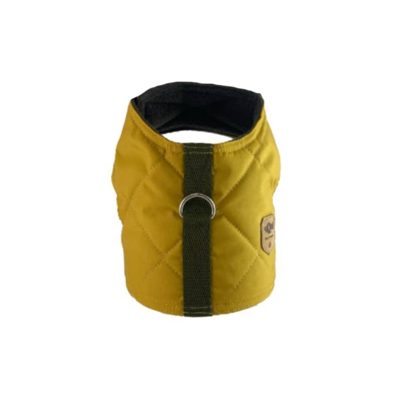 Quilted Mustard dog harness